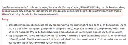Spotify vào Việt Nam, người Việt có chịu chi tiền đặt nhai lạc?
